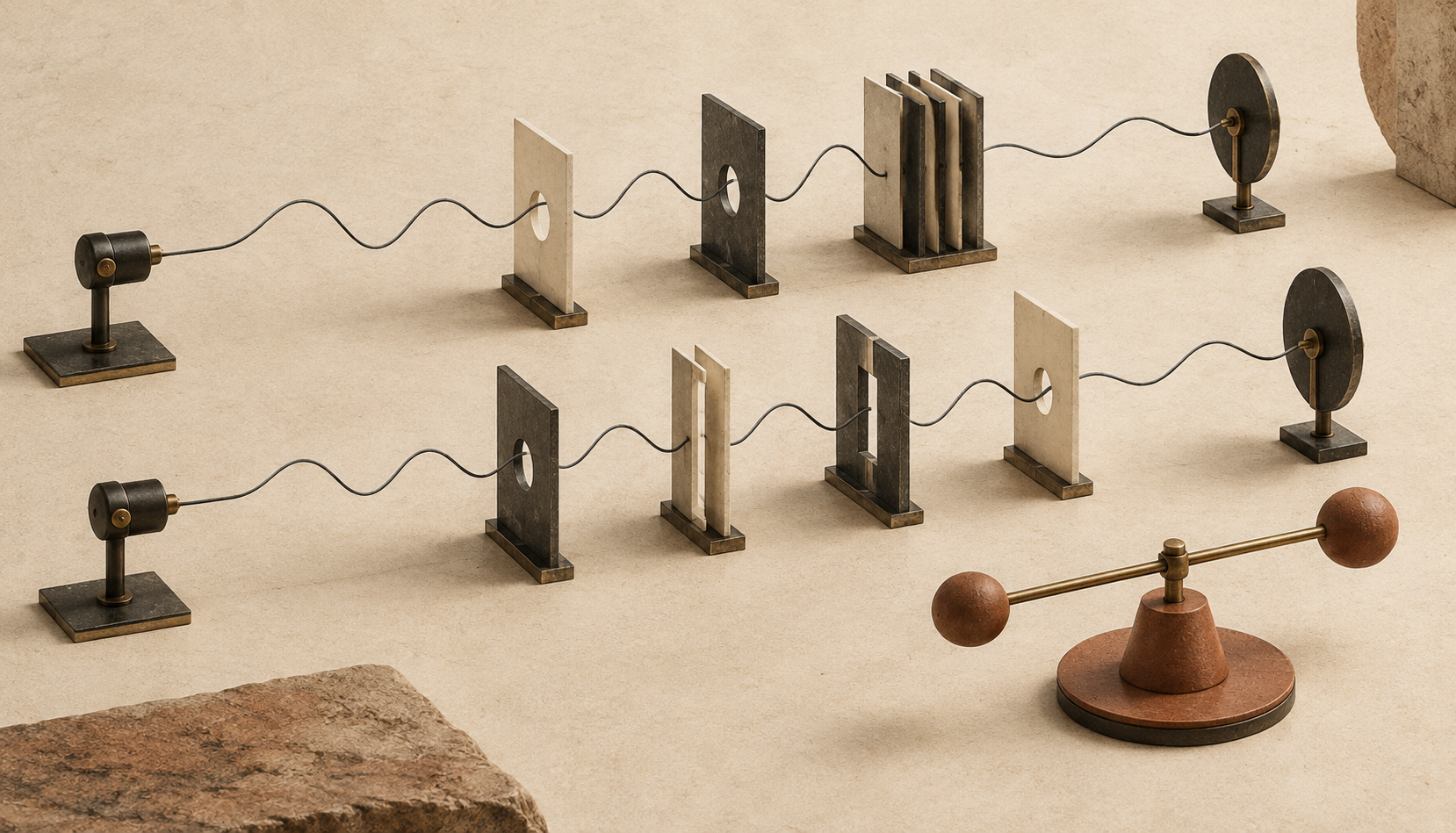 Original normalization concept illustration: parallel signals, representation choices and feedback balance.